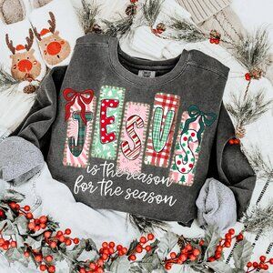 Jesus Is The Reason For The Season PNG Coquette Christian Christmas PNG 141